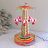 Animated Carnival Parachute Ride with Colorful LED Lights & Classic Holiday Music Christmas Village